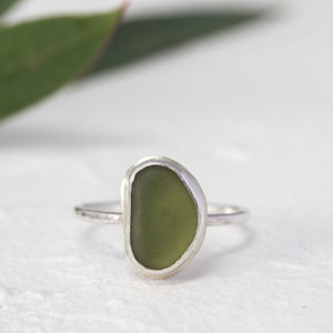 "Kate" sea glass ring