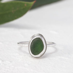 "Kate" sea glass ring