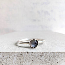 Load image into Gallery viewer, Angharad grey moonstone ring in sterling silver
