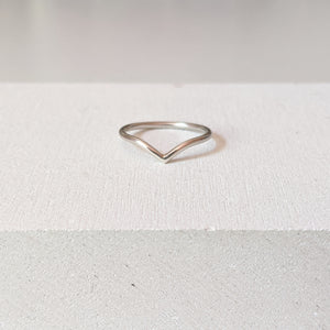 "Emily" wishbone pairing ring
