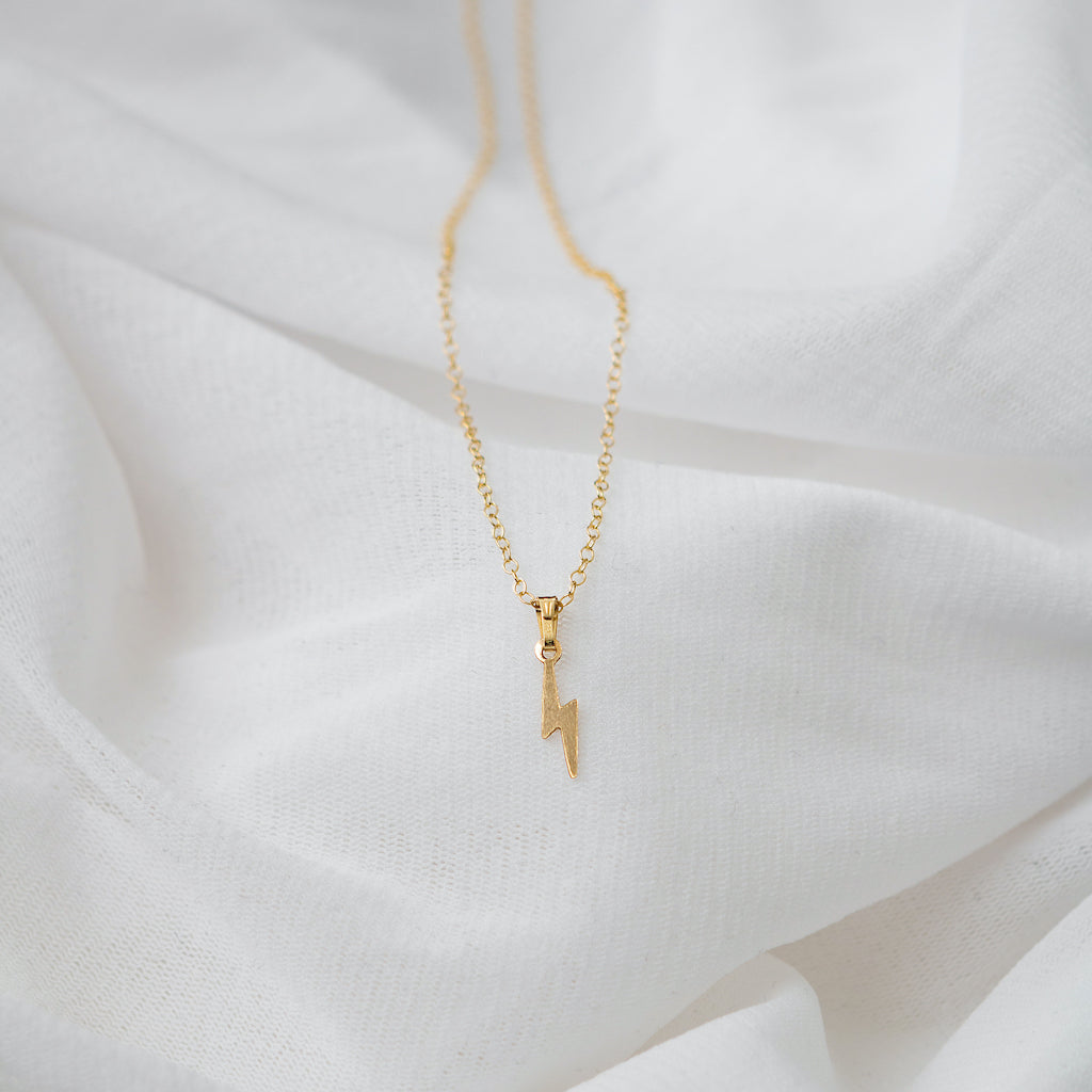 Dainty lightning clearance bolt necklace