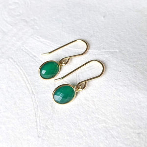 "Nerissa" gemstone drop earrings